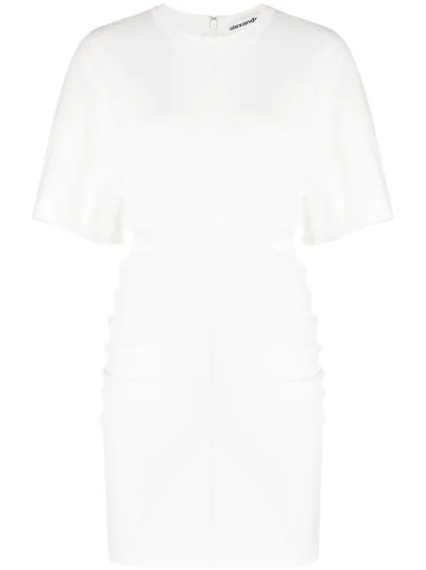 Alexander Wang draped jersey minidress White 1CC1246631