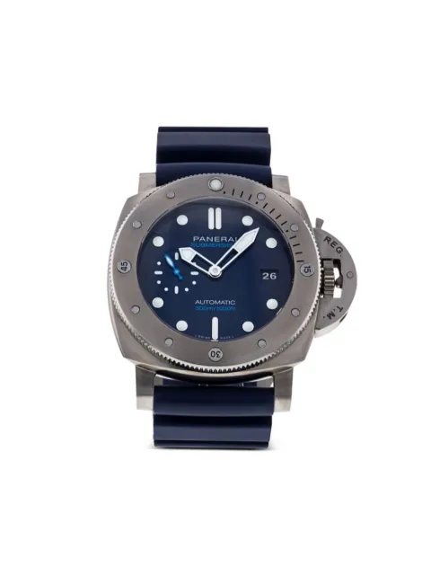 Panerai pre-owned Submersible 47mm Blue PAM00692