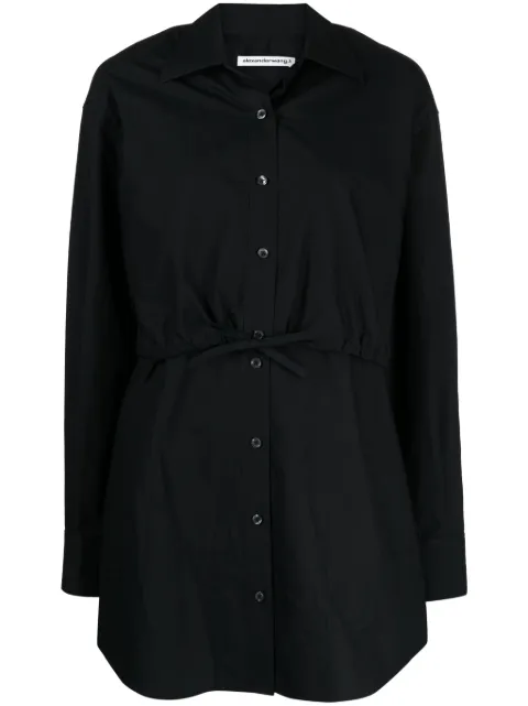 Alexander Wang layered cotton shirtdress Black 4WC1246245