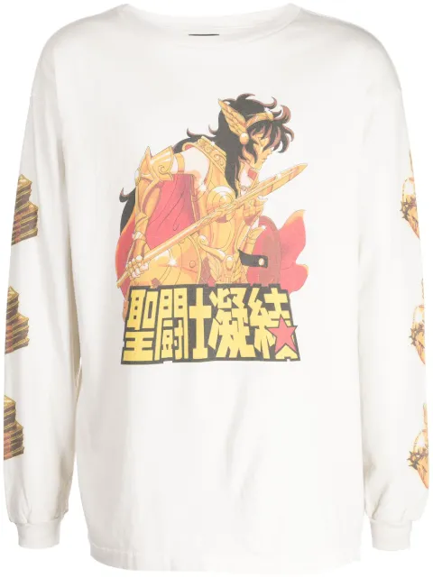 SAINT MXXXXXX x CLOT graphic-print cotton T-shirt White SMA230000C05