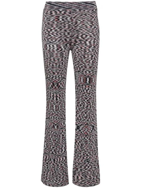 Missoni high-waist flared trousers Blue DS24SI0MBK033S