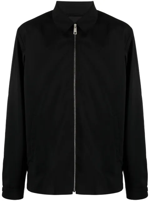Prada zip-up wool blend shirt jacket Black SGC234S23113C6