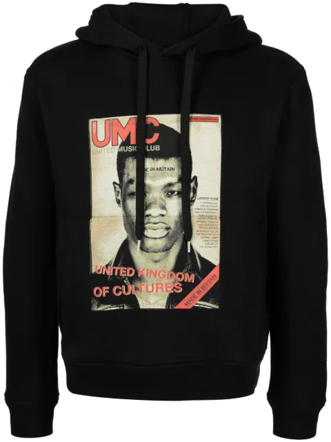 Neil Barrett photograph-print jersey hoodie Black NBJ7VS548AV593S