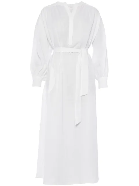 ERES Aimée linen maxi dress White 2024180001