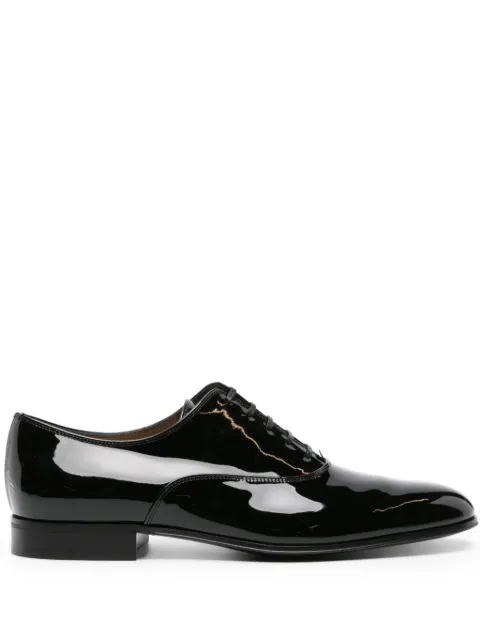Gianvito Rossi Vittorio patent-leather Oxford shoes Black U2108220CUOVER