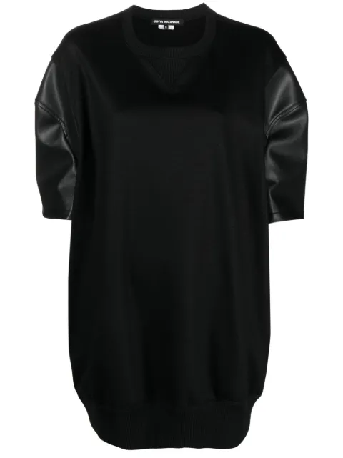 Junya Watanabe crew neck puff-sleeved T-shirt Black JLB007
