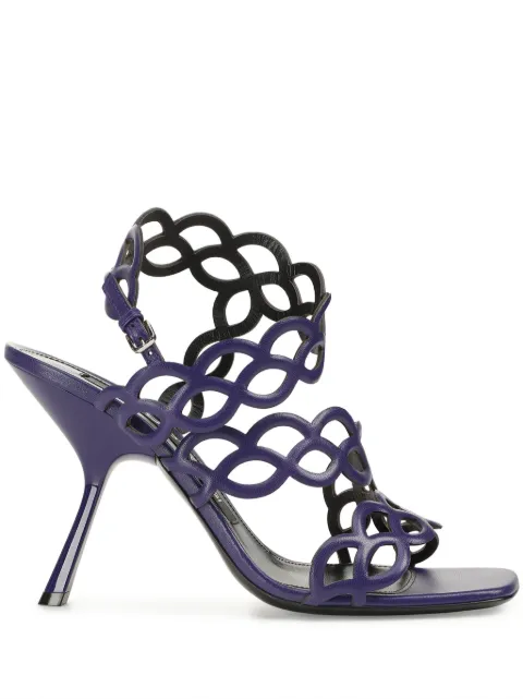 Sergio Rossi sr Mermaid 60mm leather sandals Purple B07140MNAN07