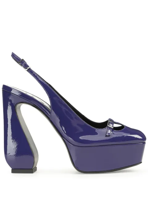 Sergio Rossi SI Rossi 85mm slingback pumps Blue B08570MMVV25