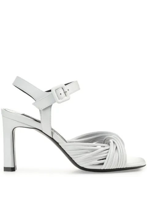 Sergio Rossi sr Akida 80mm leather sandals White B08400MNAN07