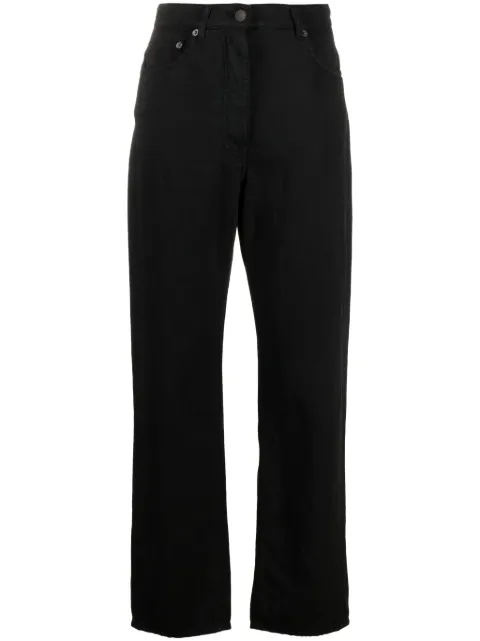 The Row cotton-blend wide-leg jeans Black 7579W2459