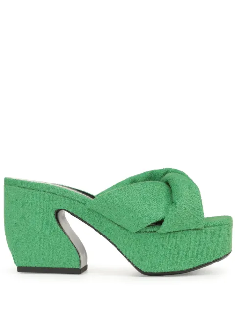 Sergio Rossi SI ROSSI platform sandals Green B08520MTE353