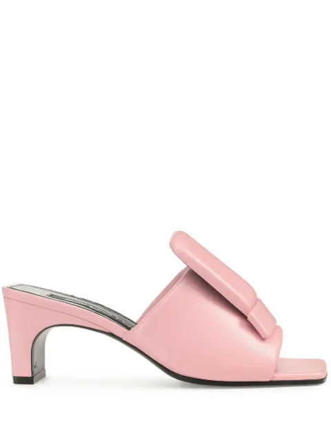 Sergio Rossi SR1 leather heeled sandals Pink A81700MFL173