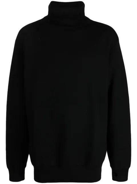 Maharishi roll-neck merino wool jumper Black 1091