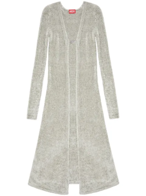 Diesel M-Carol logo-plaque cardigan Grey A130270BNAB