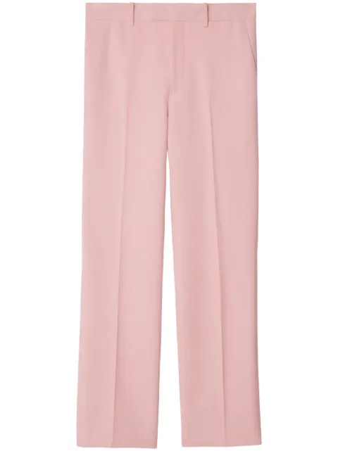Burberry virgin wool tailored trousers Pink 8083694