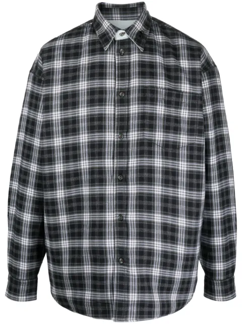 Diesel S-Dewny-Double-Check-A shirt jacket Black A121130JNAV
