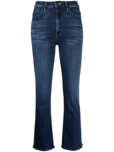 MOTHER The Hustler cropped flared jeans Blue 1307104
