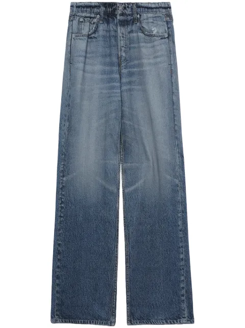 rag & bone Logan mid-rise wide-leg jeans Blue WCW23F70018201