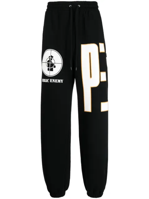 Neighborhood x Public Enemy logo-print track pants Black 232UWNHPTM01