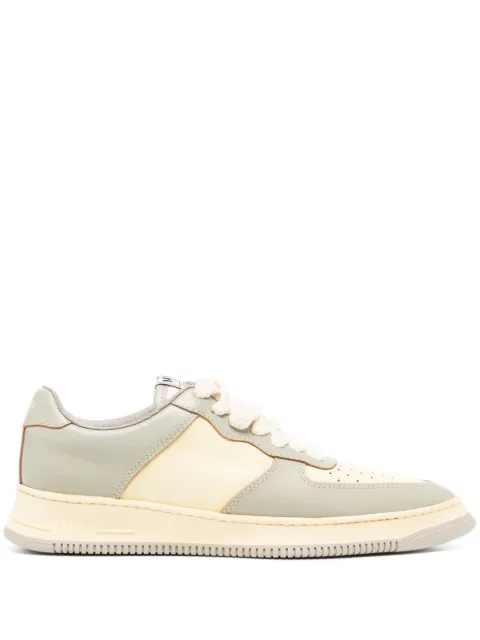 Maison MIHARA YASUHIRO Rosy pointed-toe leather sneakers Yellow B11FW705