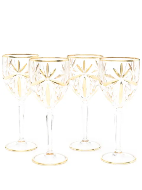 Les-Ottomans x Browns Murano wine glasses (set of four) Neutrals BRG01