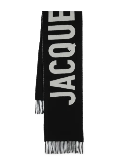 Jacquemus L'Echarpe Jacquemus virgin-wool scarf Black ACU00435AOT4001