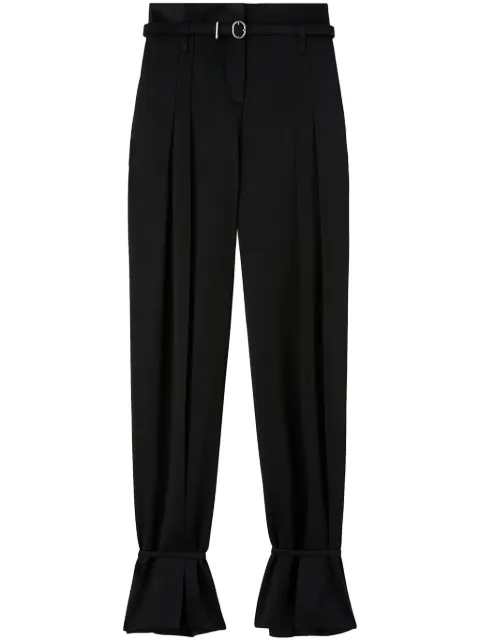 Jil Sander belted ankle-tie tailored trousers Black J02KA0214J76018