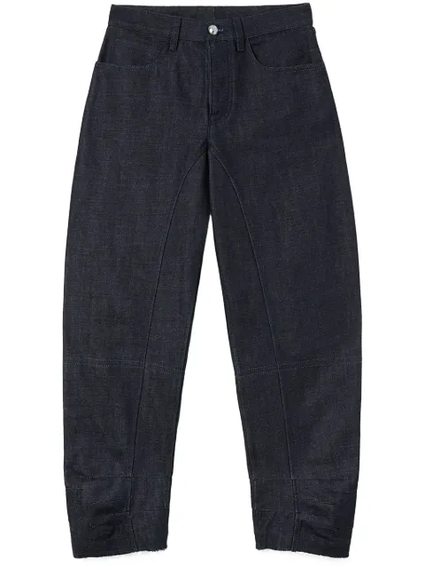 Jil Sander cropped tapered jeans Black J04KA0114J46463