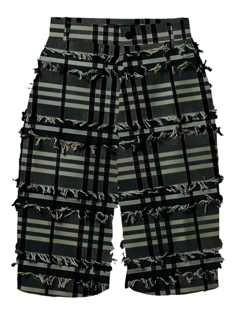 Henrik Vibskov Fast fringed shorts Black SS24STUDM516