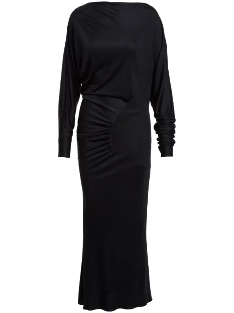 KHAITE The Oron ruched maxi dress Black 53964084200