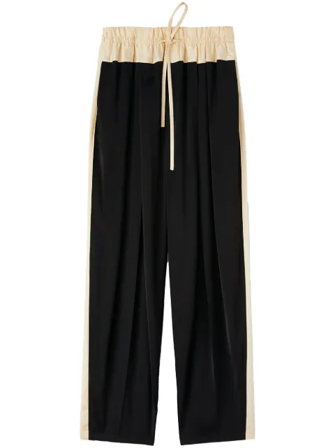 Jil Sander panelled drawstring straight-leg track pants Black J02KA0206JTN341