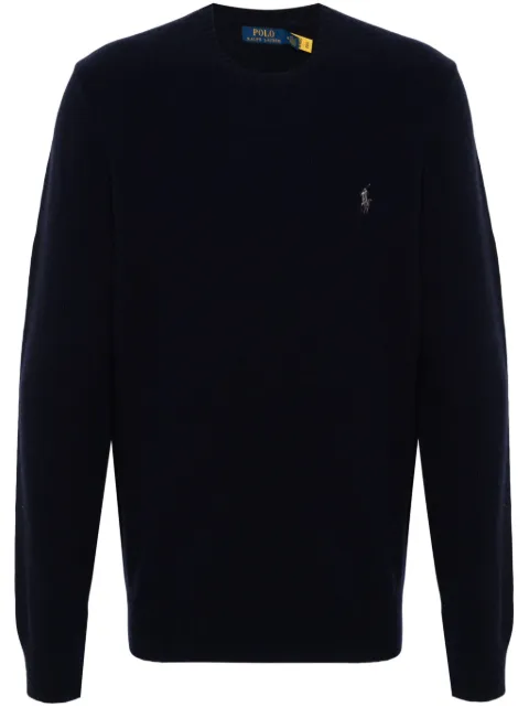 Polo Ralph Lauren embroidered-logo jumper Blue 710878292002