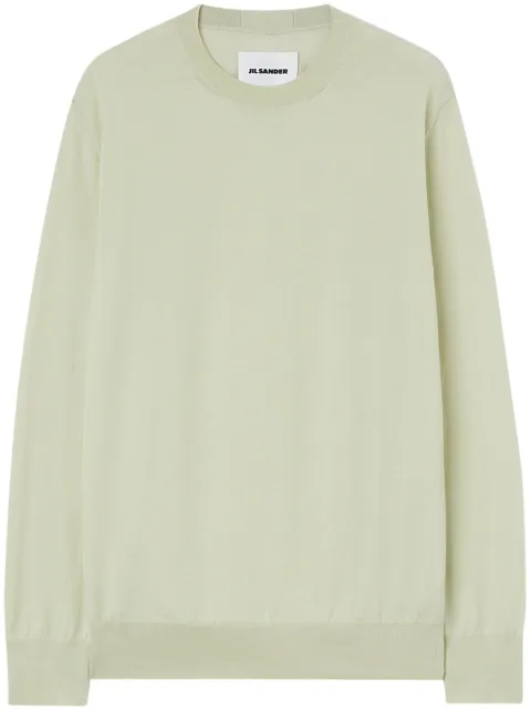 Jil Sander crew-neck wool jumper Green J23GP0002J14531