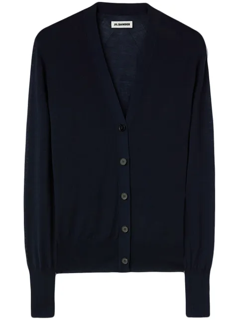 Jil Sander V-neck cashmere cardigan Blue J04HP0005J13275