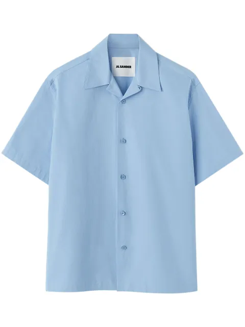 Jil Sander short-sleeve cotton shirt Blue J22DL0112J45002