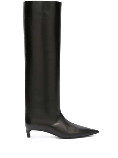 Jil Sander 30mm knee-high leather boots Black J15WW0009P2958