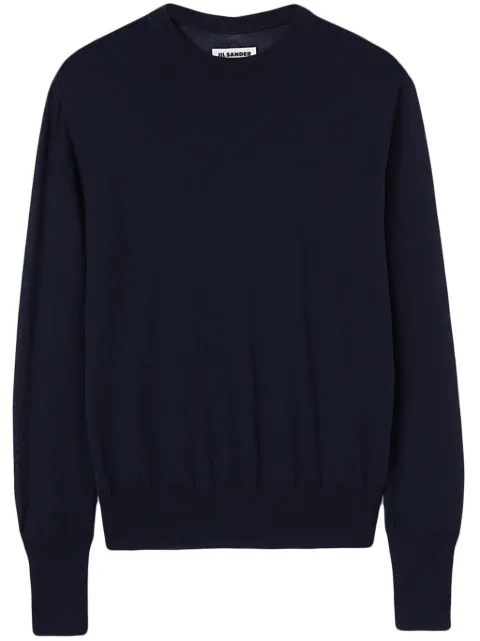 Jil Sander crew-neck cashmere top Blue J04GP0106J13275