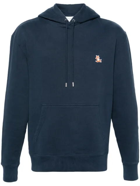 Maison Kitsuné Chillax Fox cotton hoodie Blue LM00706KM0001