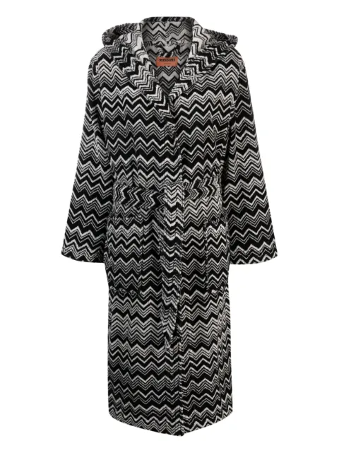 Missoni Home Keith hooded bathrobe Black 1K3AC99730