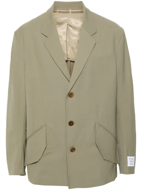 Études Studio Icarus Suiting virgin wool blazer Green E24MM821D00762