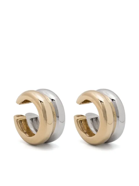 Yvonne Léon 9kt white and yellow gold Bouée ear cuff Gold CLIPBOUEEGOLDBICO