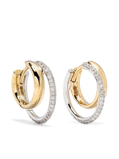 Yvonne Léon 9kt white and yellow gold Créoles hula hoop Gold PAIREDECREOLESHUL