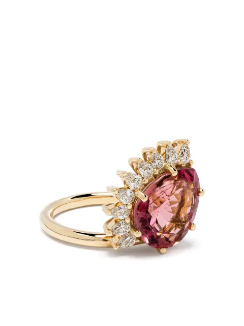 Pascale Monvoisin 18kt yellow gold pink tourmaline Sun Nº3 ring Gold BASUN3PIN