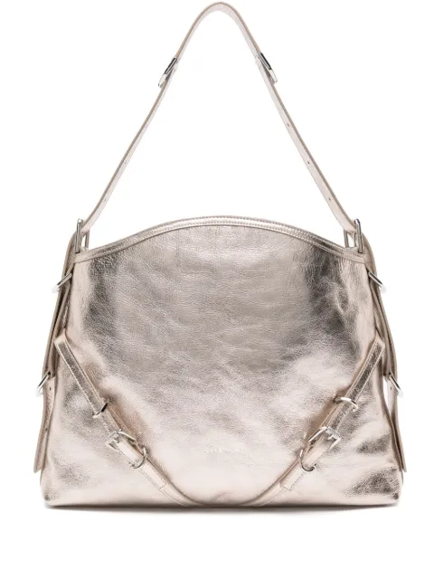 Givenchy medium Voyou laminated shoulder bag Gold BB50SSB1ZB