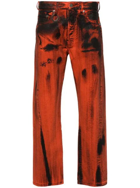 Études Studio Side Denim straight-leg jeans Orange E24MM570C00720