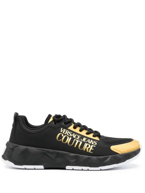 Versace Jeans Couture logo-print low-top sneakers Black 75YA3SB4ZS876