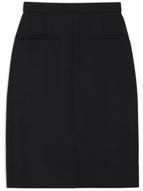 ANINE BING Vena front-slit skirt Black A044332000