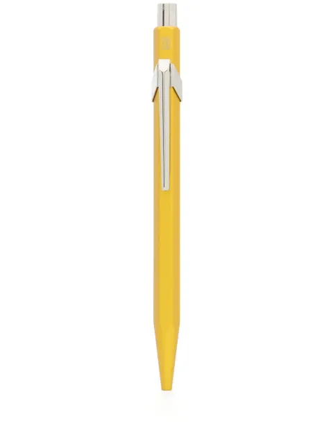 Caran d'Ache logo-engraved ballpoint pen Yellow NM0849743