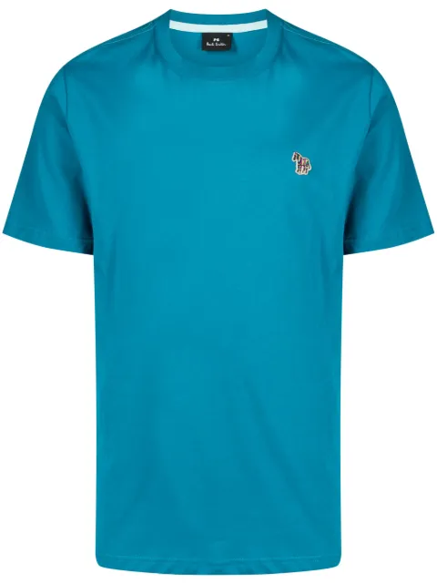 PS Paul Smith zebra logo-appliqué T-shirt Blue M2R011RZM20064