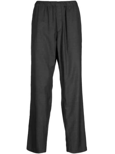 Undercover elasticated-waistband wool straight-leg trousers Grey US2C45922